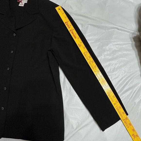 Vintage JM Collection Classic Black Women's Lightweight Jacket Blazer Size 10 - Picture 9 of 10